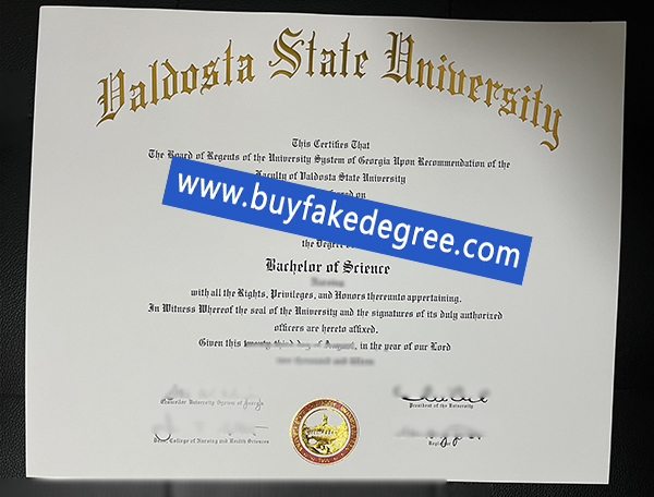 Valdosta State University diploma, fake VSU degree, fake VSU diploma