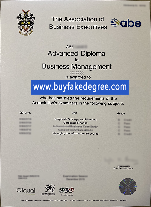 Fake ABE Diploma Certificate Buy Fake Assicoation of Business Executives Diploma Certificate