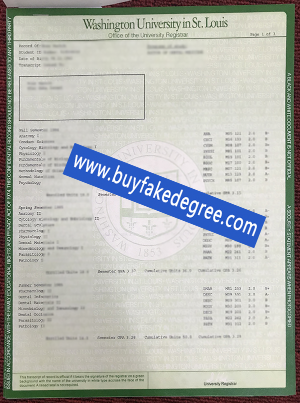 Washington University in St Louis transcript, buy fake Washington University transcript. buy fake degree