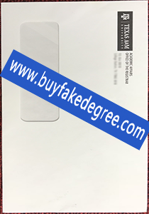 Texas AM University Fake Transcript Envelope, buy fake transcript, fake diploma