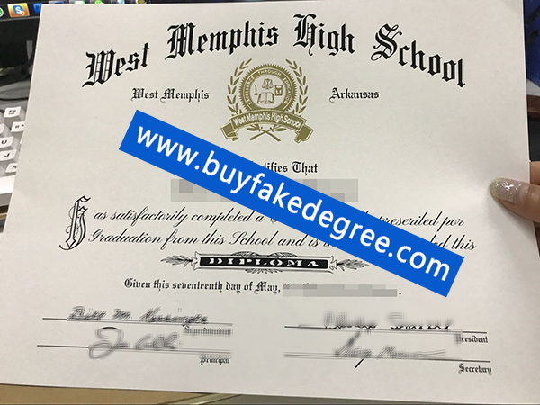 west memphis high school diploma, buy fake degree certificate