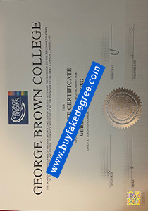 George Brown College fake diploma, fake GBC degree certificate
