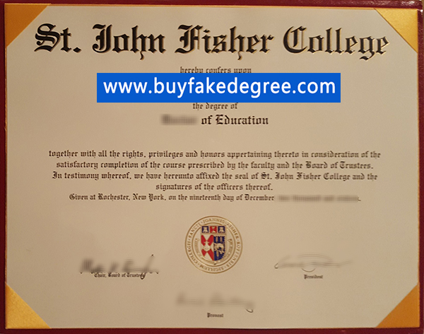 St John Fisher College diploma, St John Fisher College fake diploma, buy fake degree certificate