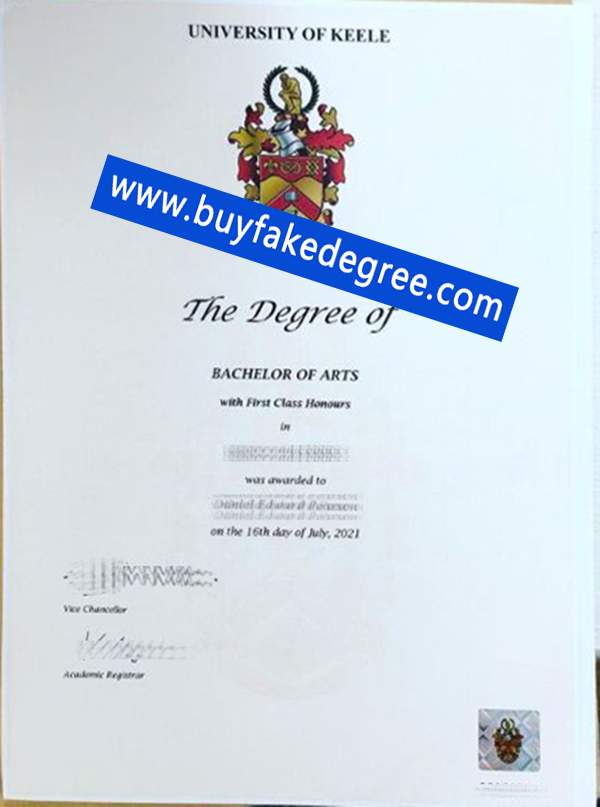 University of Keele degree, University of Keele fake diploma from buyfakedegree.com