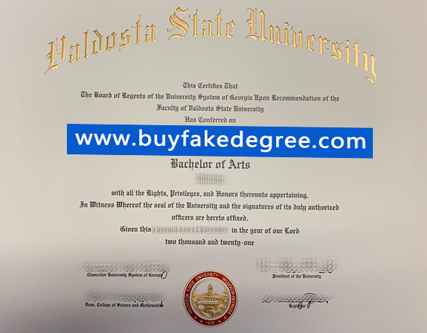 Valdosta State University degree, buy fake Valdosta State University degree, fake diploma of VSU