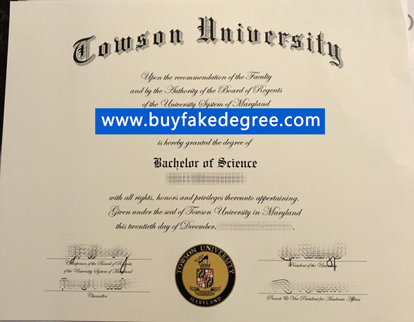 Towson University fake degree, buy Towson University fake diploma, buy fake degree