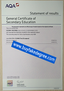 AQA GCSE fake certificate, buy fake GCSE certificate