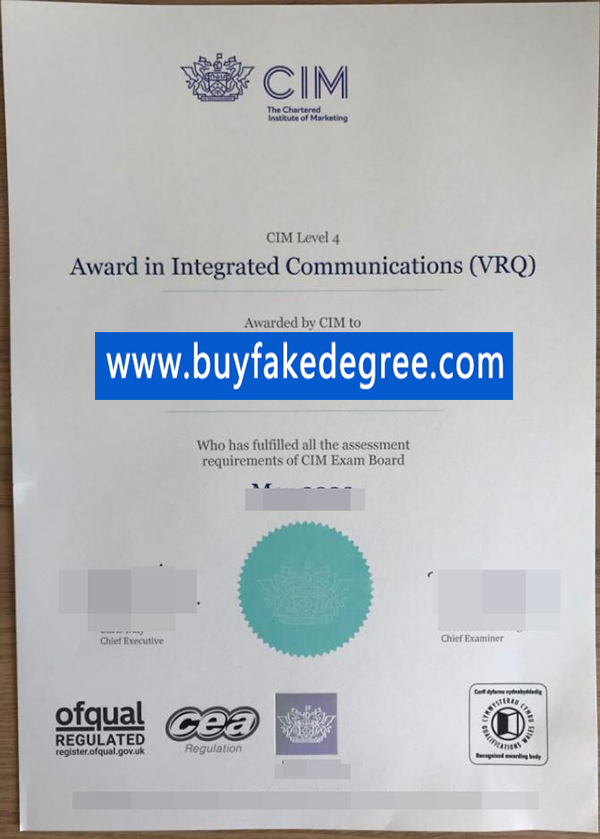 CIM certificate, buy CIM fake certificate