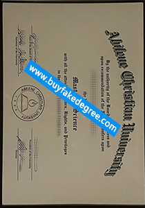 Abilene Christian University diploma, Abilene Christian University fake diploma