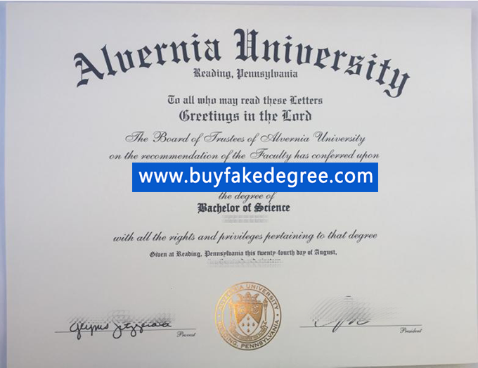 Alvernia University degree, fake Alvernia University diploma