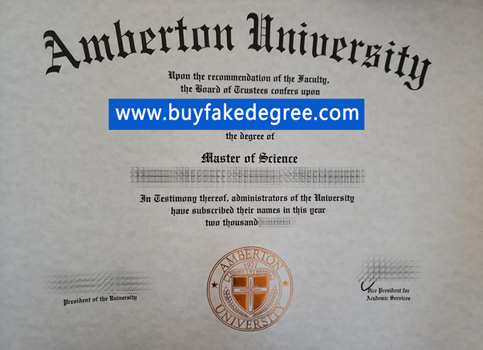 Amberton University diploma, buy fake degree of Amberton University