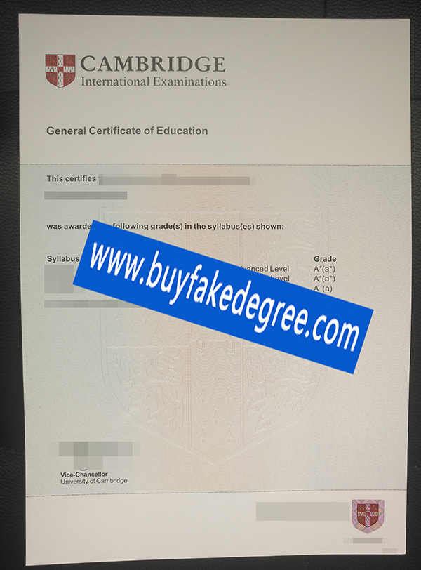 Cambridge General Certificate of Education