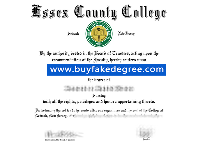 Essex County College diploma, buy fake diploma of Essex County College