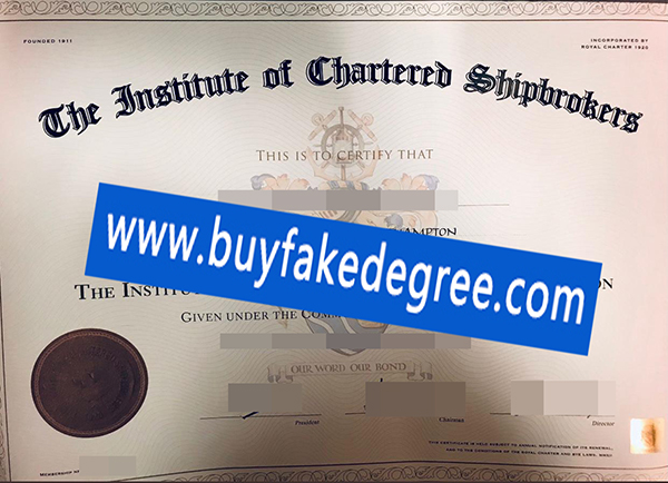 Institue of Chartetred Shipbroks certificate