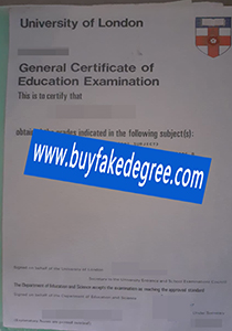 London General Certificate of Education