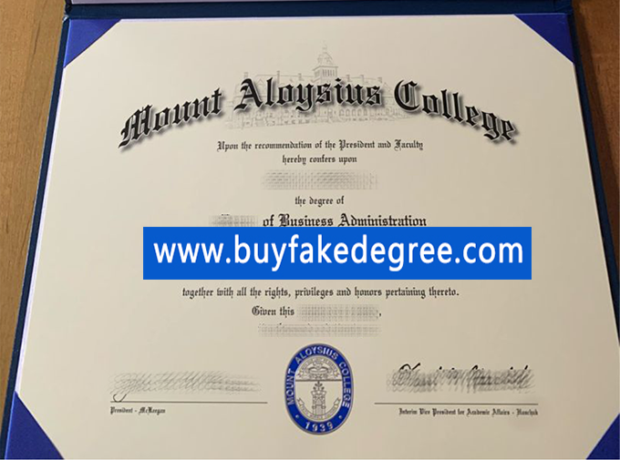 Mount Aloysius College diploma, fake degree certificate of Mount Aloysius College