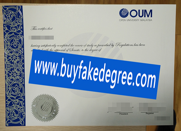 When Do People Have to Buy Fake OUM Open University Malaysia Degree ...