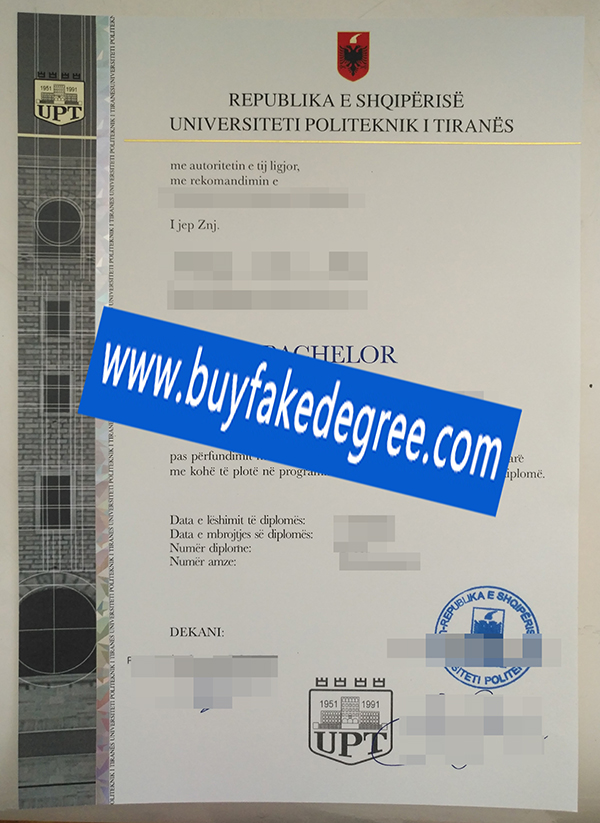 Polytechnic University of Tirana degree