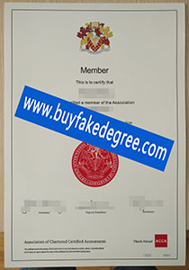 The Association of Chartered Certified Accountants certificate