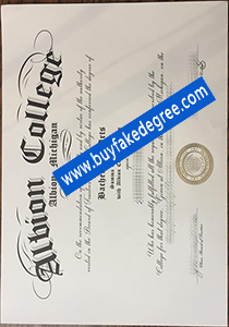 Albion College fake diploma