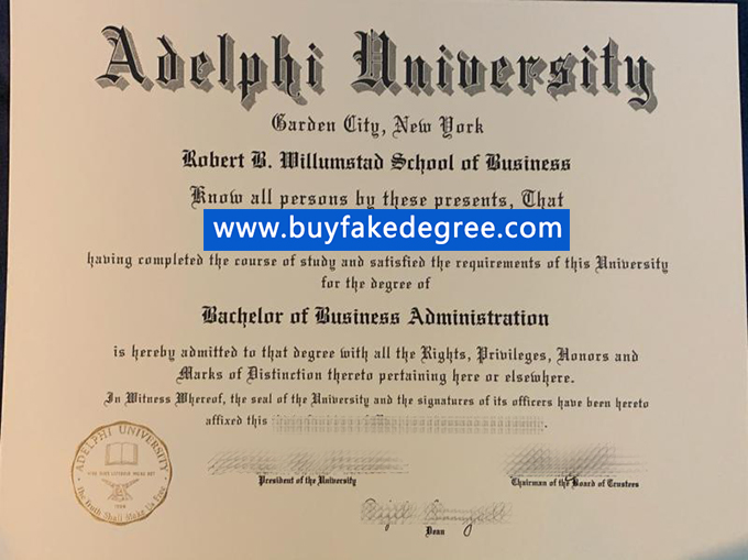 Adelphi University diploma, buy fake diploma of Adelphi University