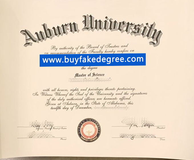 Auburn University diploma, buy fake diploma of Auburn University