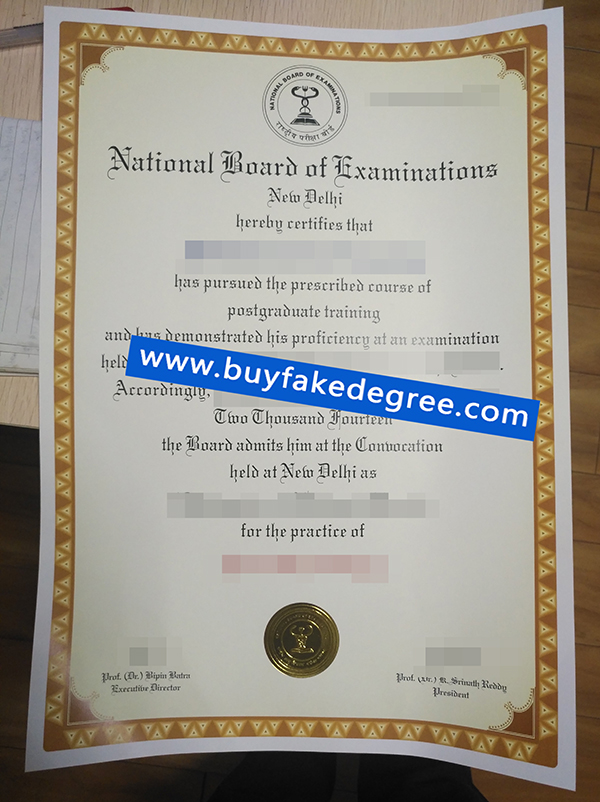National Board of Examinations degree